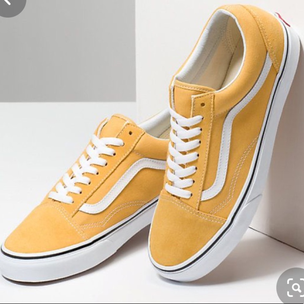 Yellow Suede/Canvas Old Skool Vans 7.5
